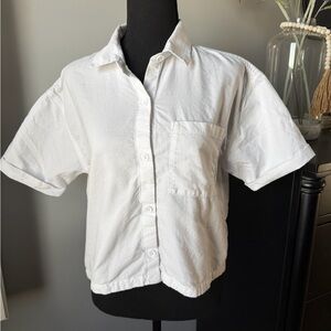 VANs White Button-Up Shirt